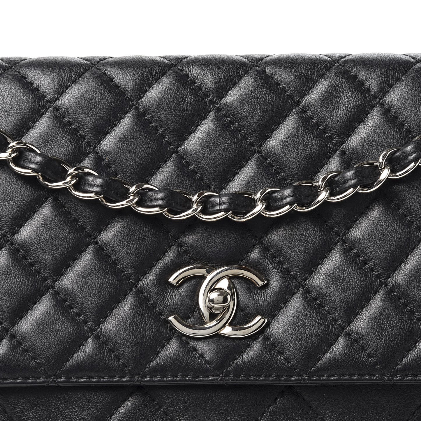 Calfskin Quilted In The Business Flap Bag Black