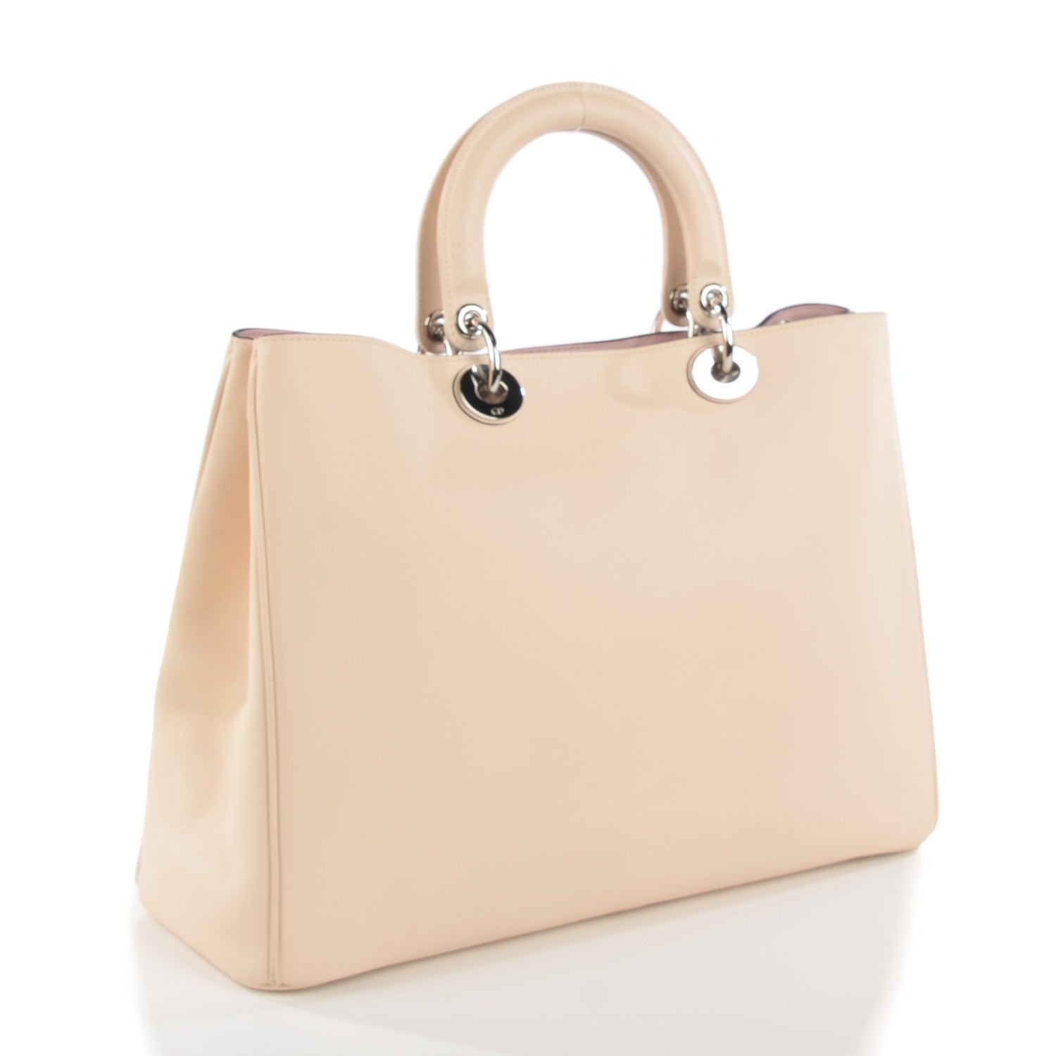 Christian Dior Smooth Calfskin Large Diorissimo Tote Beige 5 of 10