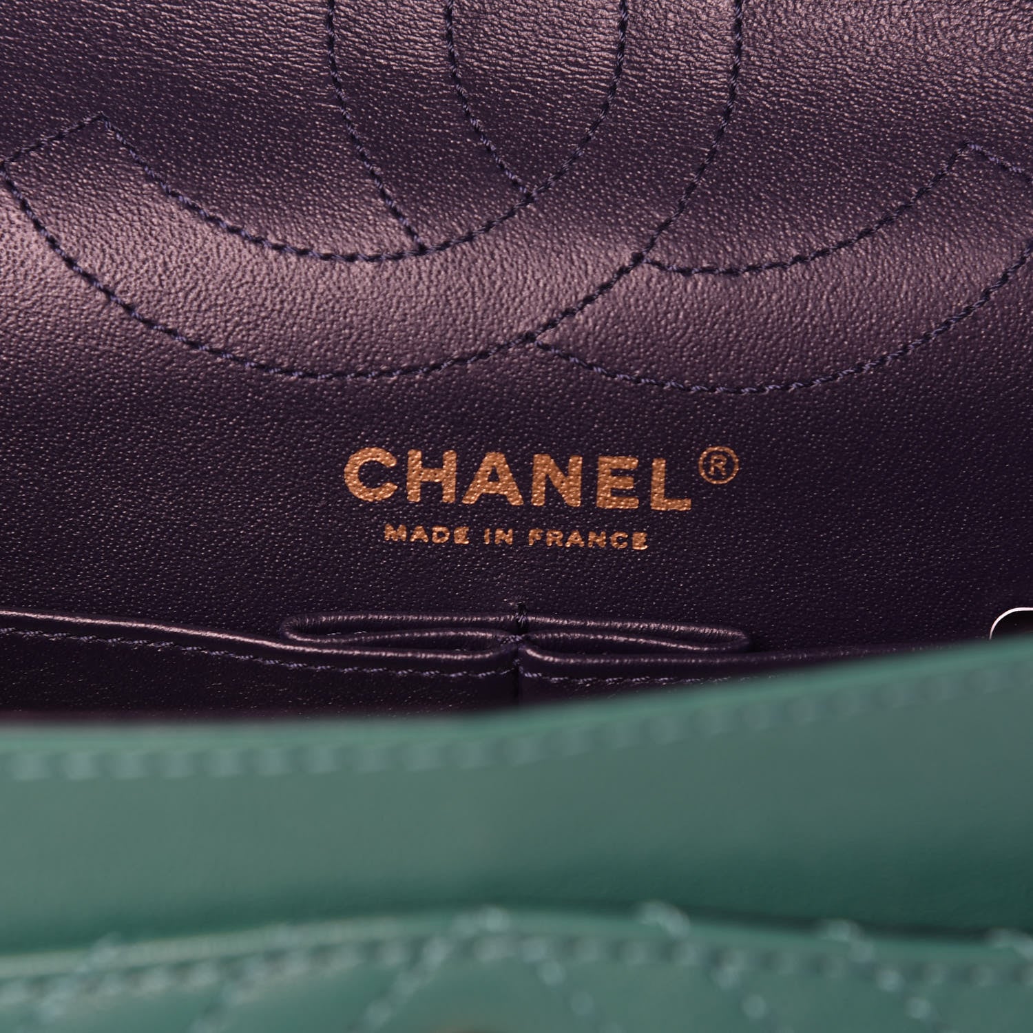 Chanel Sheepskin Chevron Quilted 2.55 Reissue 226 Flap Green 6 of 9