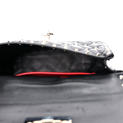 Valentino Garavani Lambskin Small Rockstud Spike Shoulder Bag Black 5 of 8