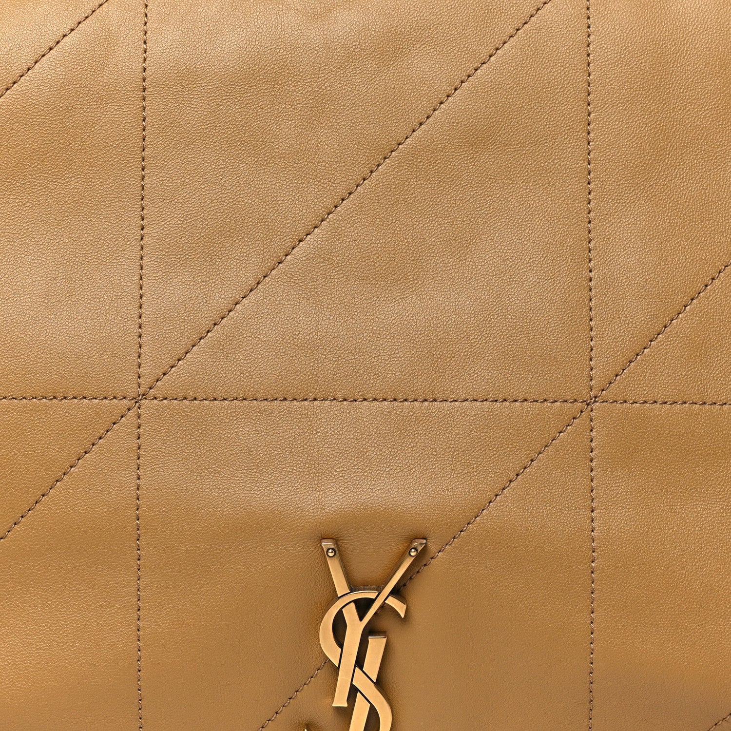 Saint Laurent Lambskin Matelasse Monogram Large Jamie 4.3 Tabac Brown 8 of 10