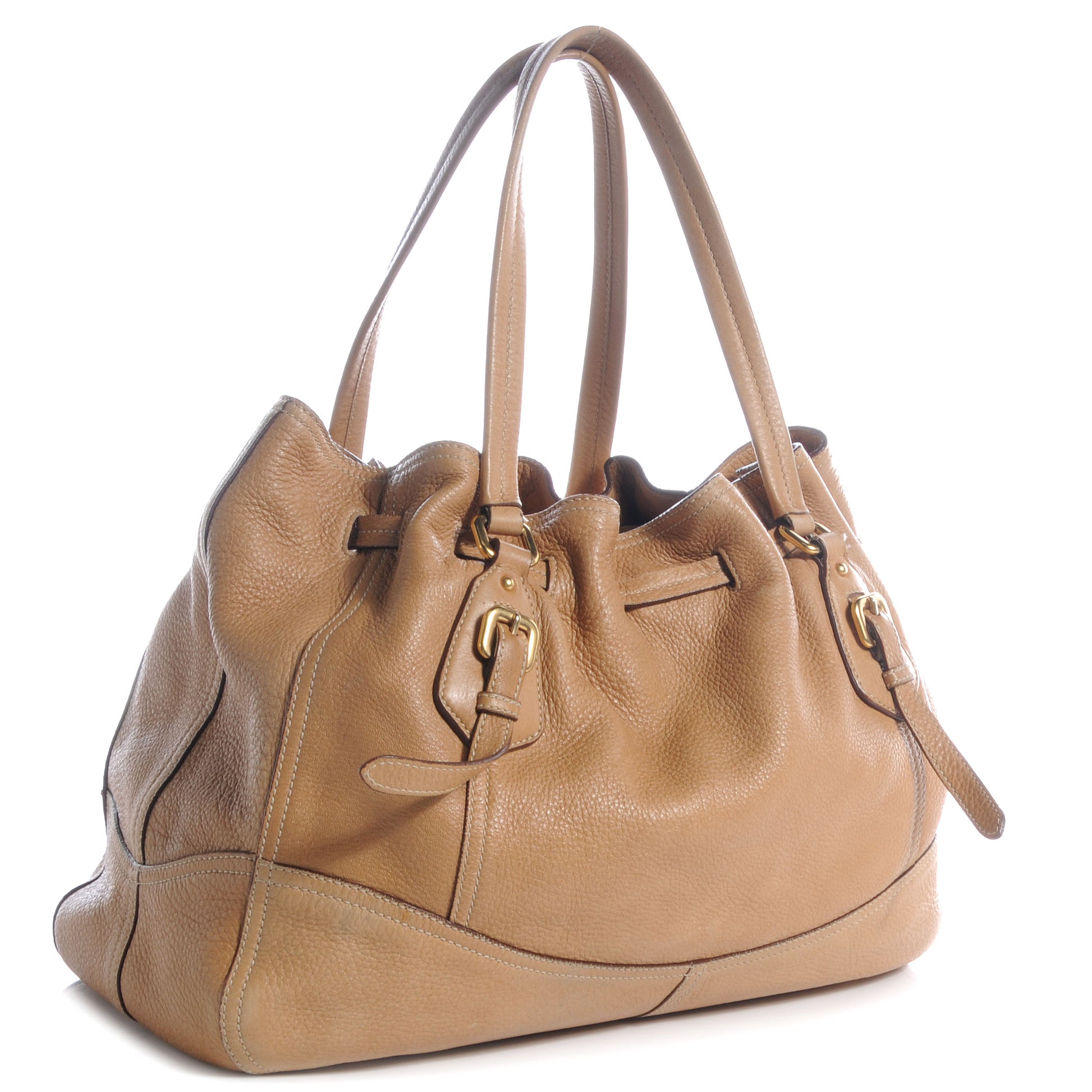Prada Cervo Antik Drawstring Naturale 3 of 10
