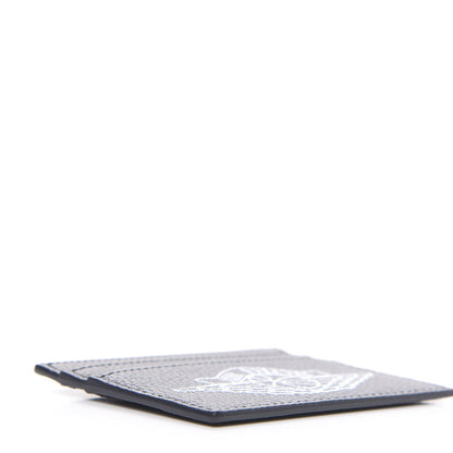 Christian Dior X AIR JORDAN Grained Calfskin Card Holder Bleu 4 of 7