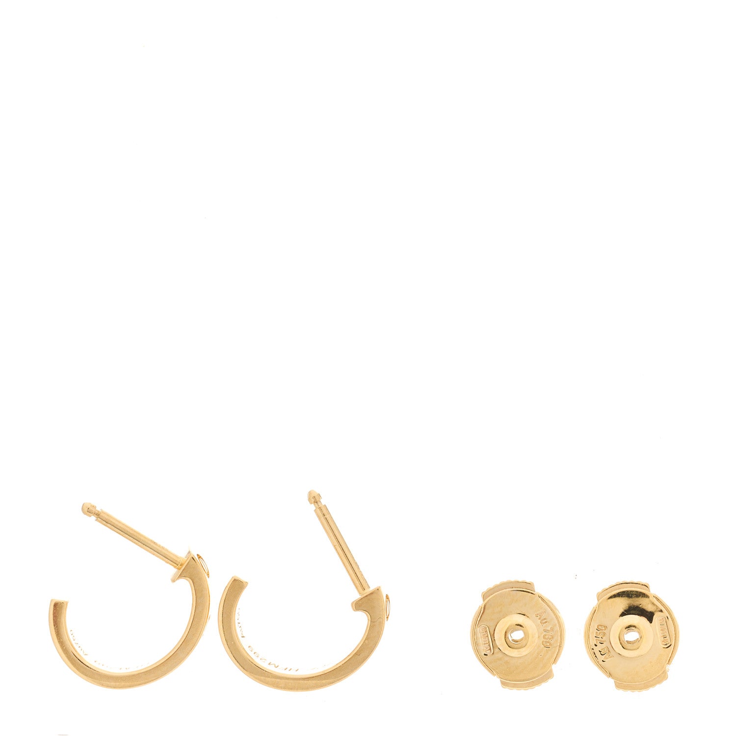 Cartier 18K Yellow Gold Small LOVE Hoop Earrings 3 of 7