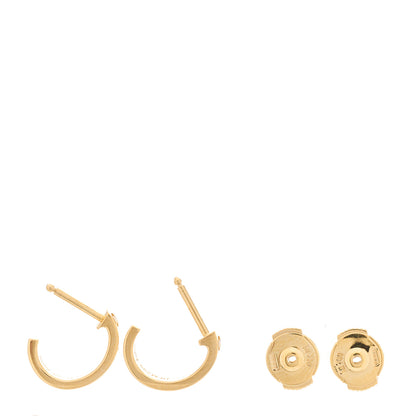 Cartier 18K Yellow Gold Small LOVE Hoop Earrings 3 of 7