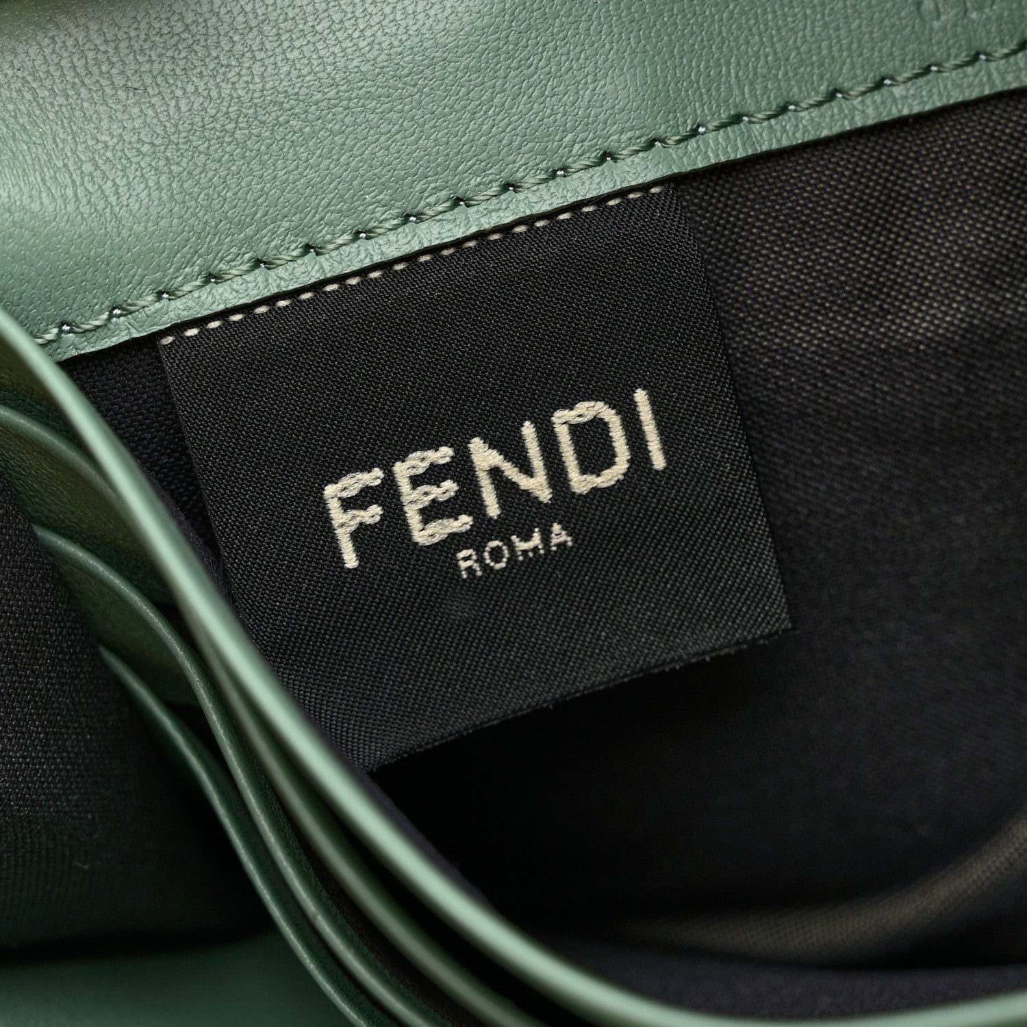 Fendi Nappa Matisse FF Embossed Continental Wallet On Chain Menta 6 of 8