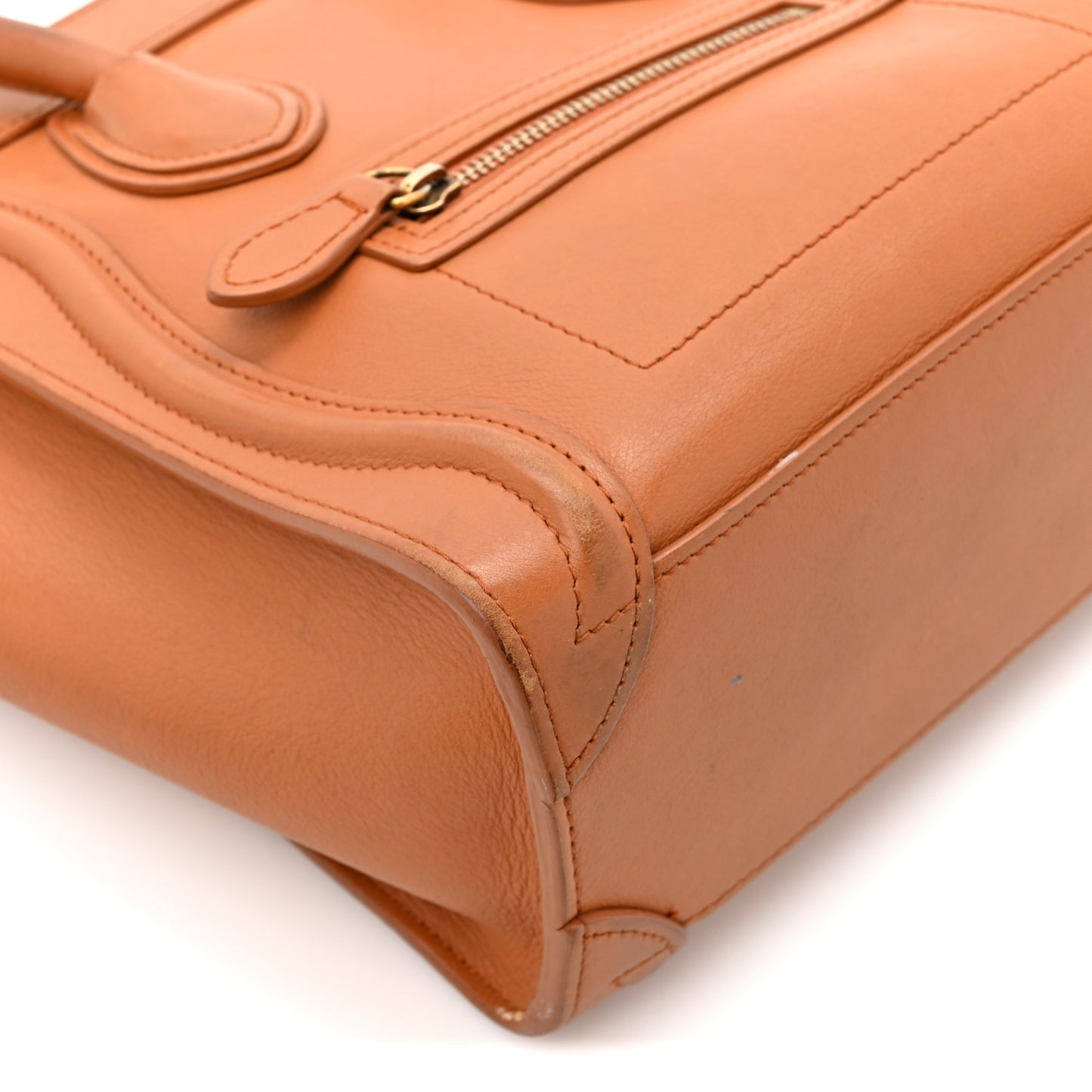 Smooth Calfskin Nano Luggage Light Copper