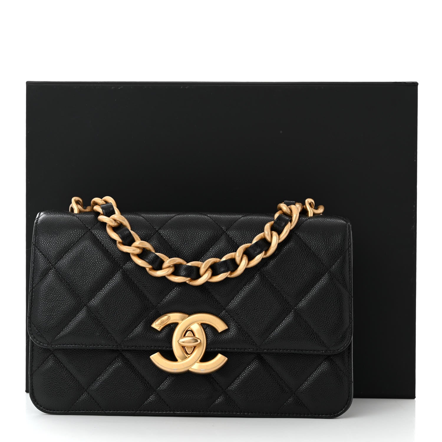 Chanel Shiny Caviar Quilted Small Flap Black 11 of 11