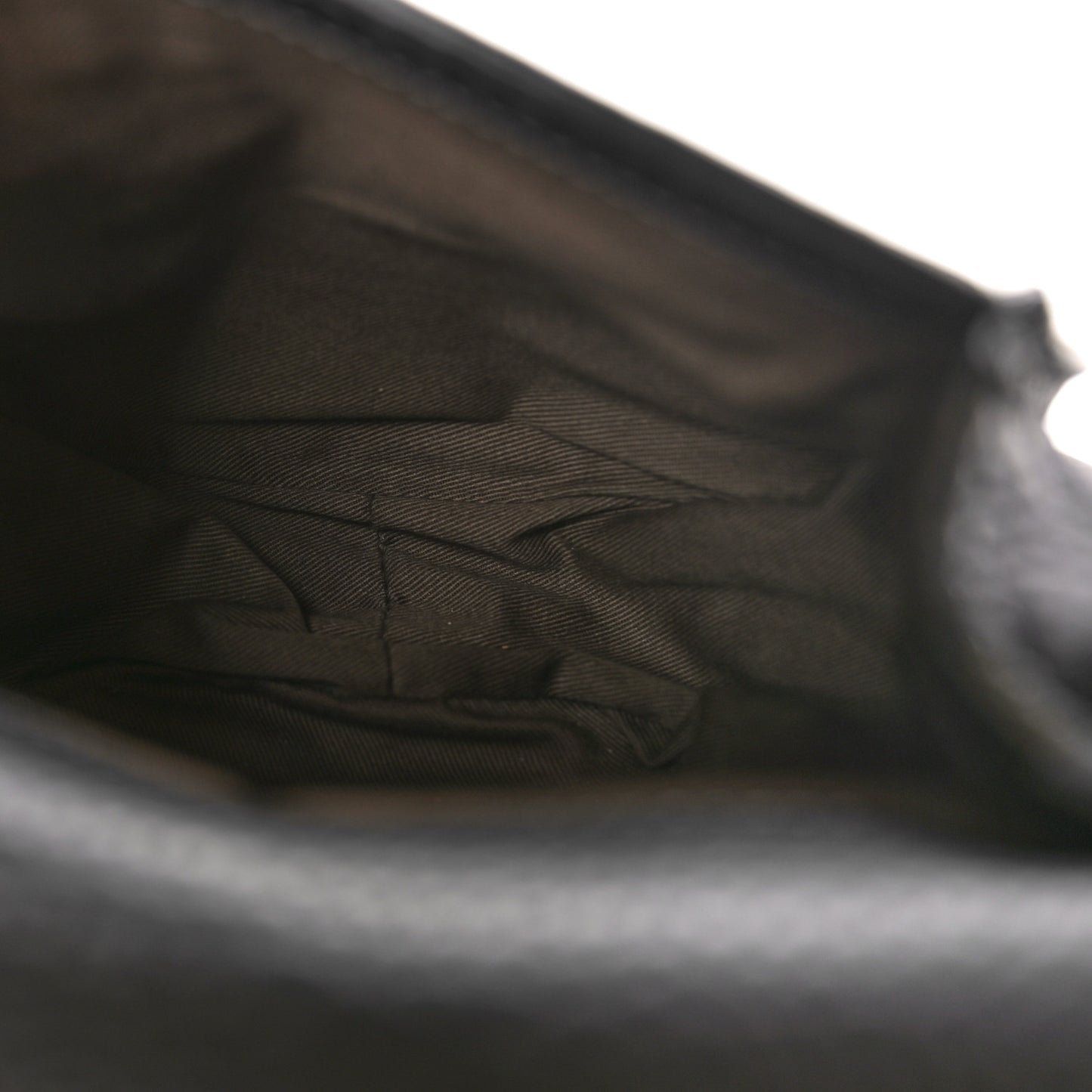 Grained Calfskin Small Marcie Saddle Bag Black