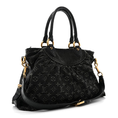 Louis Vuitton Denim Neo Cabby MM Black 3 of 14