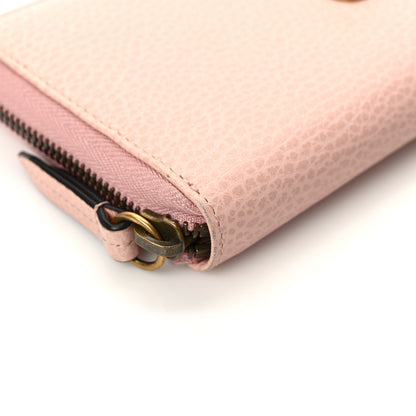 Gucci Calfskin Butterfly Farfalla Zip Around Wallet Perfect Pink 7 of 9