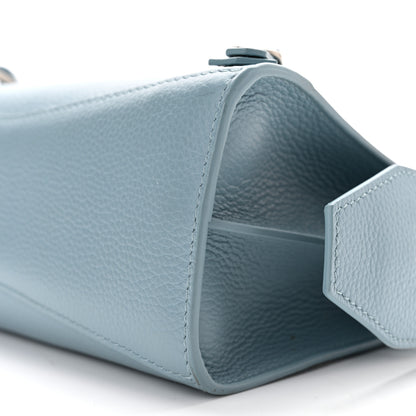 Balenciaga Grained Calfskin Neo Classic Silver Hardware Mini City Blue Grey 10 of 10