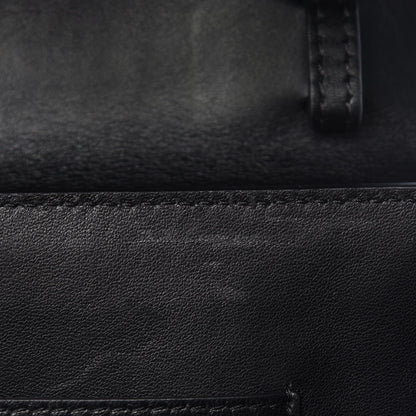 Versace Calfskin Flower Embroidered Medium DV One Satchel Black 8 of 9