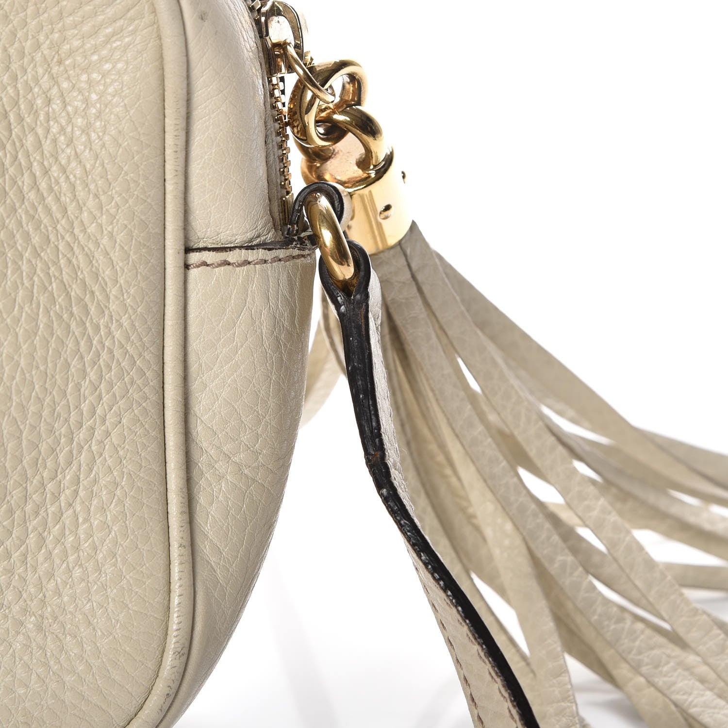 Gucci Pebbled Calfskin Small Soho Disco Bag Off White 11 of 11