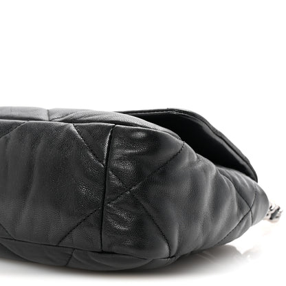 Chanel Goatskin Quilted Medium Chanel 19 Flap Black 10 of 10