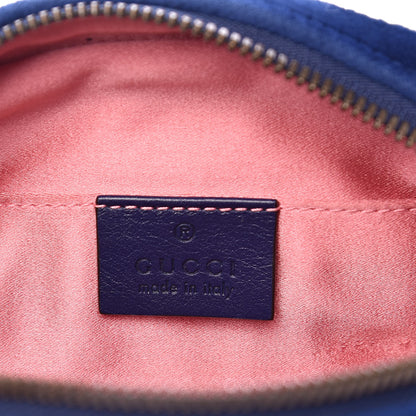 Gucci Velvet Matelasse GG Marmont Belt Bag 85 34 Cobalt Blue 6 of 10