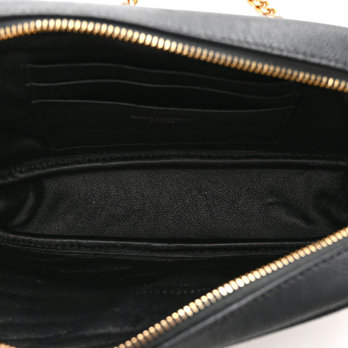 Saint Laurent Grain De Poudre Matelasse Monogram Mini Lou Camera Bag Dark Smog 5 of 11