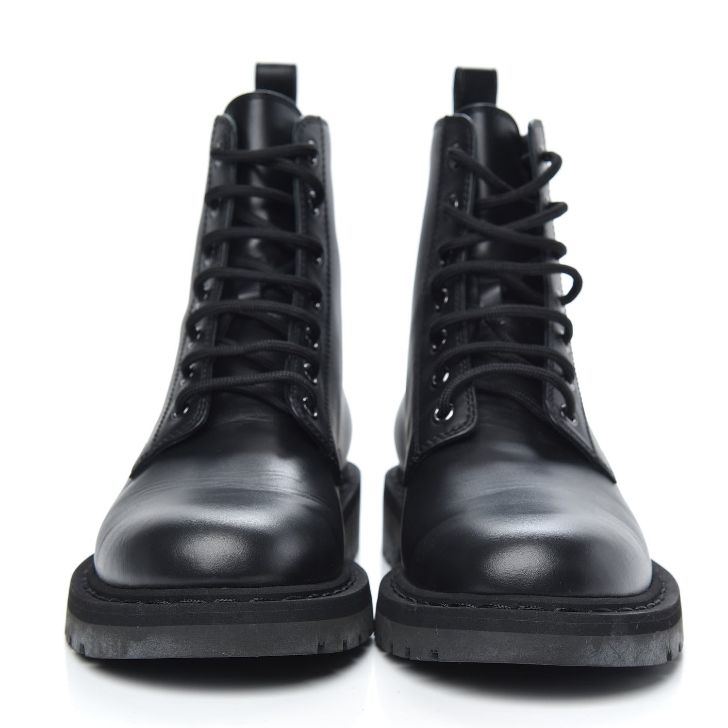 Valentino Garavani Calfskin VLTN 20mm Combat Boots 39.5 Black White 2 of 8