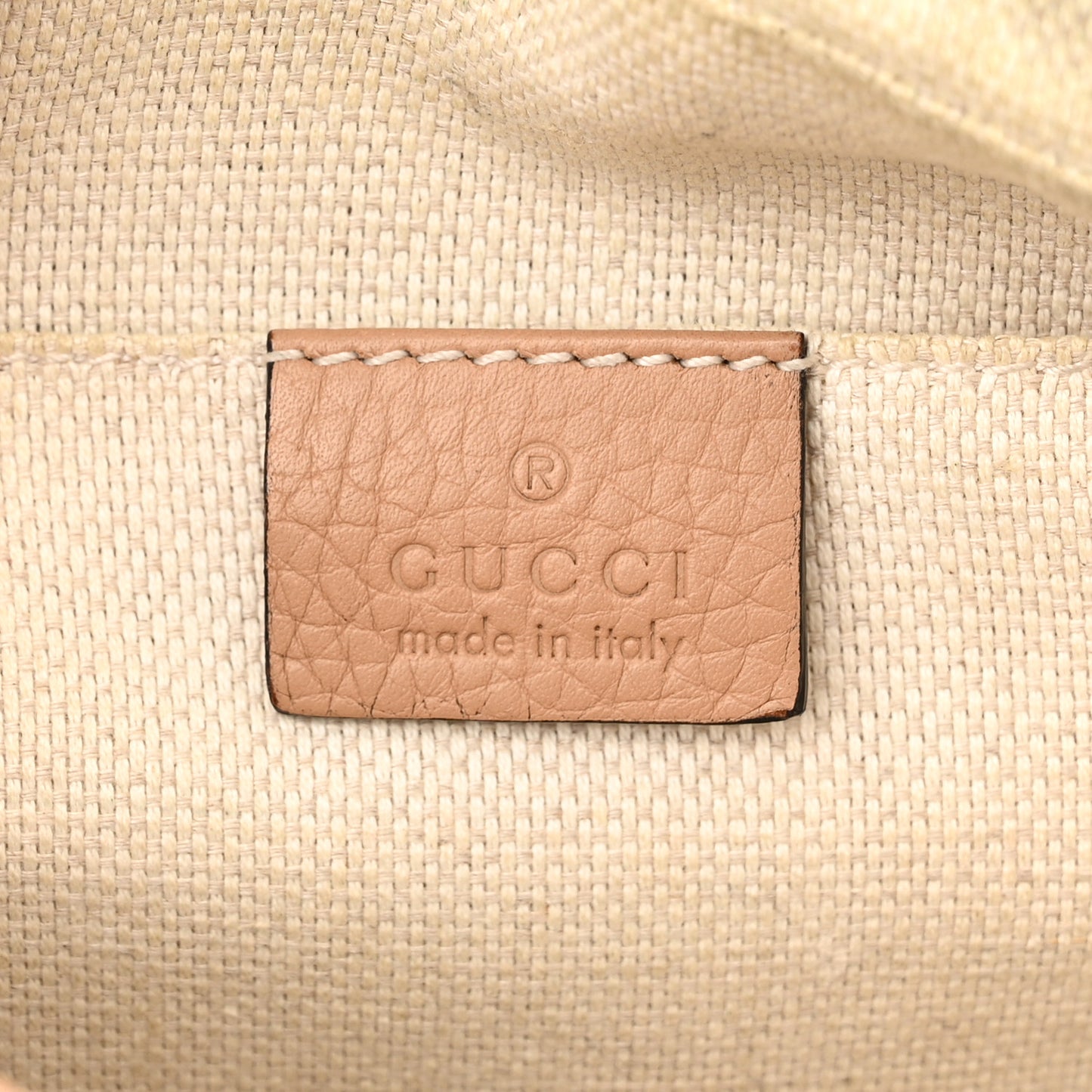 Pebbled Calfskin Small Soho Disco Bag Camelia