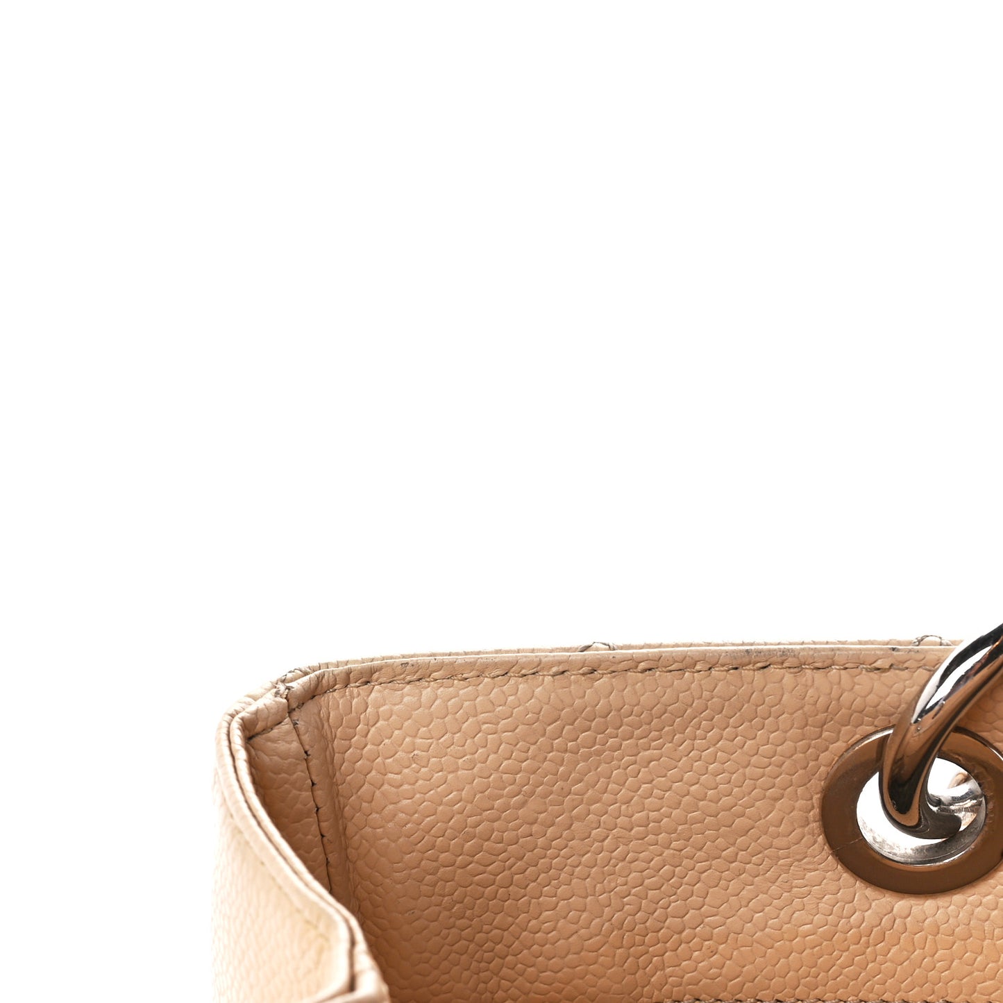 Caviar Quilted Grand Shopping Tote GST Beige Clair