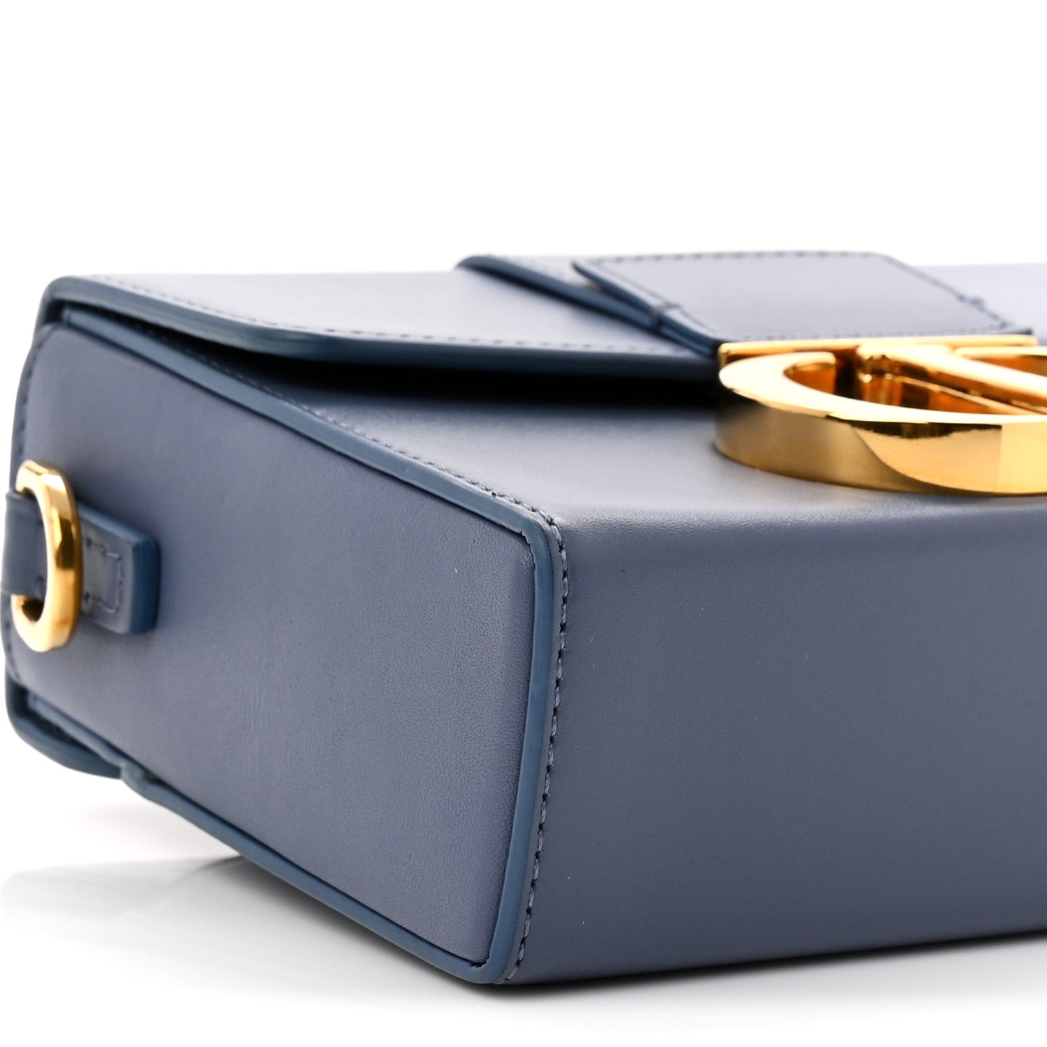 Christian Dior Box Calfskin 30 Montaigne Box Bag Blue 9 of 11
