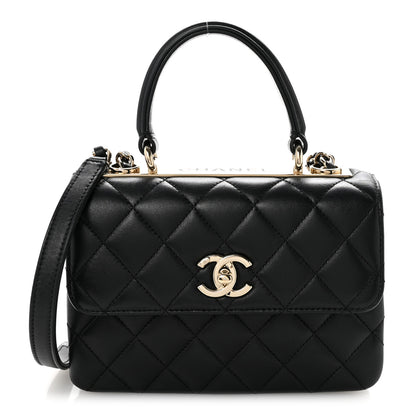 Chanel Lambskin Quilted Small Trendy CC Dual Handle Flap Bag Black 1 of 13