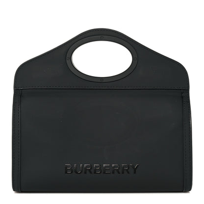 Burberry Rubberised Cotton Foldover Pocket Bag Black 9 of 12