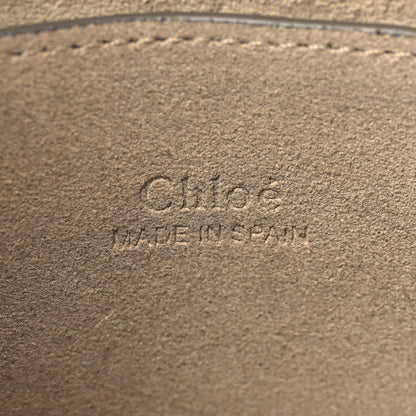Chloe Suede Calfskin Small Faye Shoulder Bag Majolica Blue 6 of 12