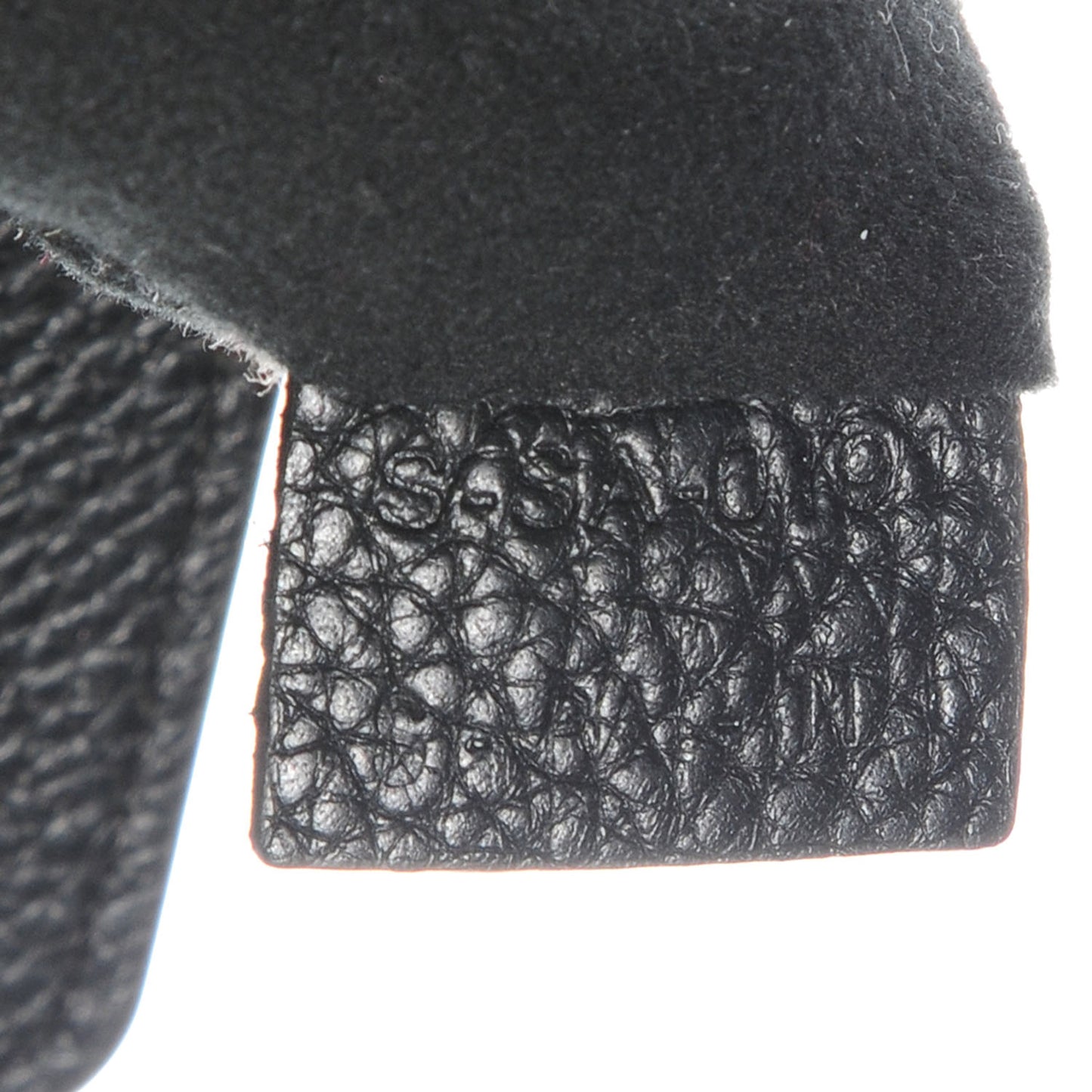 Drummed Calfskin Mini Luggage Black