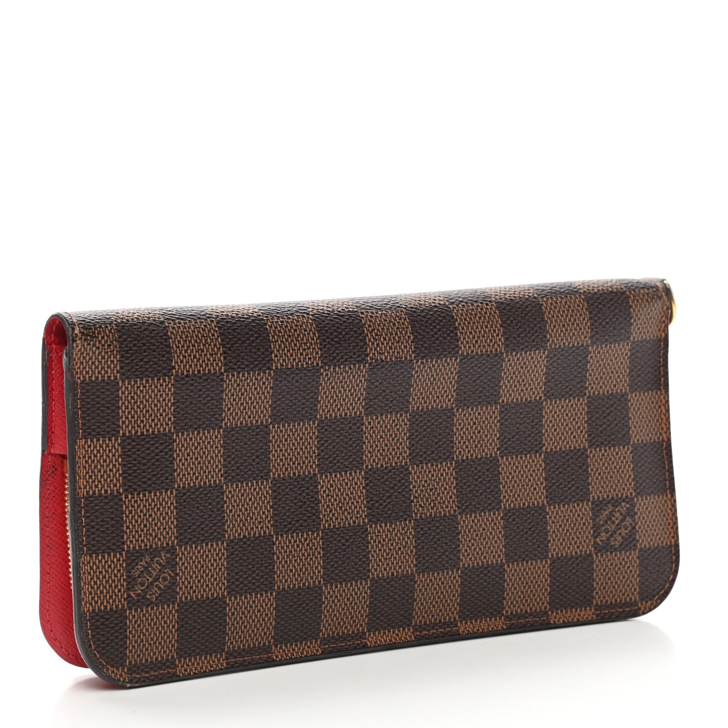 Damier Ebene Insolite Wallet Rouge
