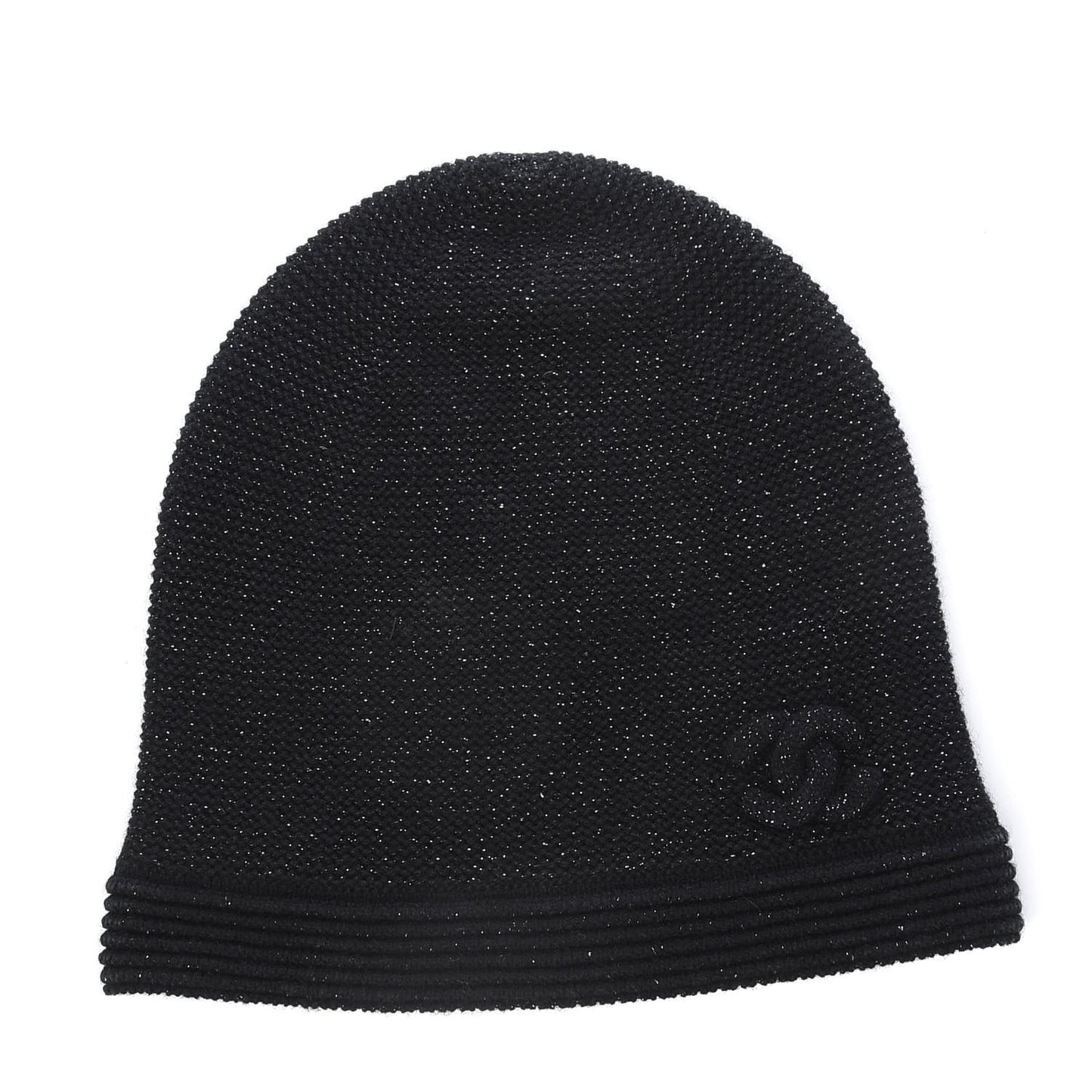 Cashmere Blend CC Beanie Hat Black
