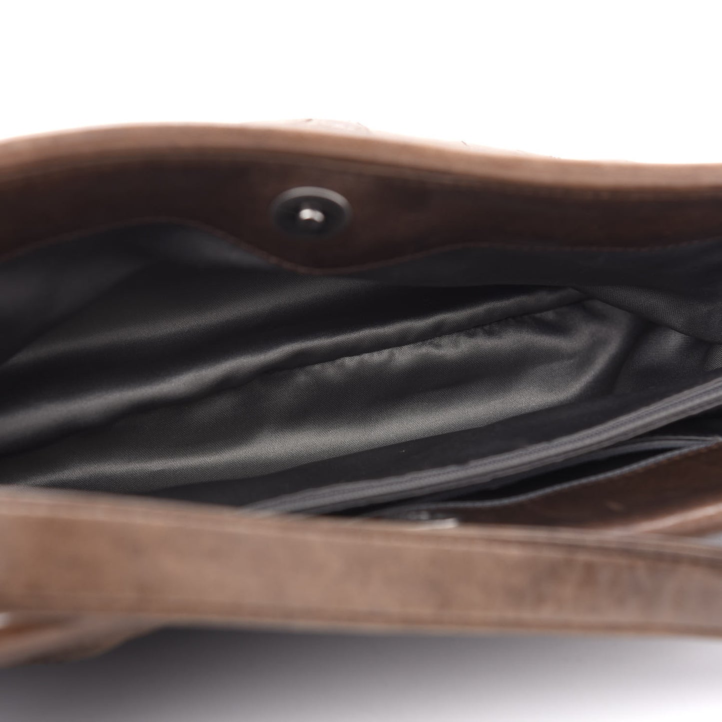 Calfskin Quilted Shoulder Bag Brown
