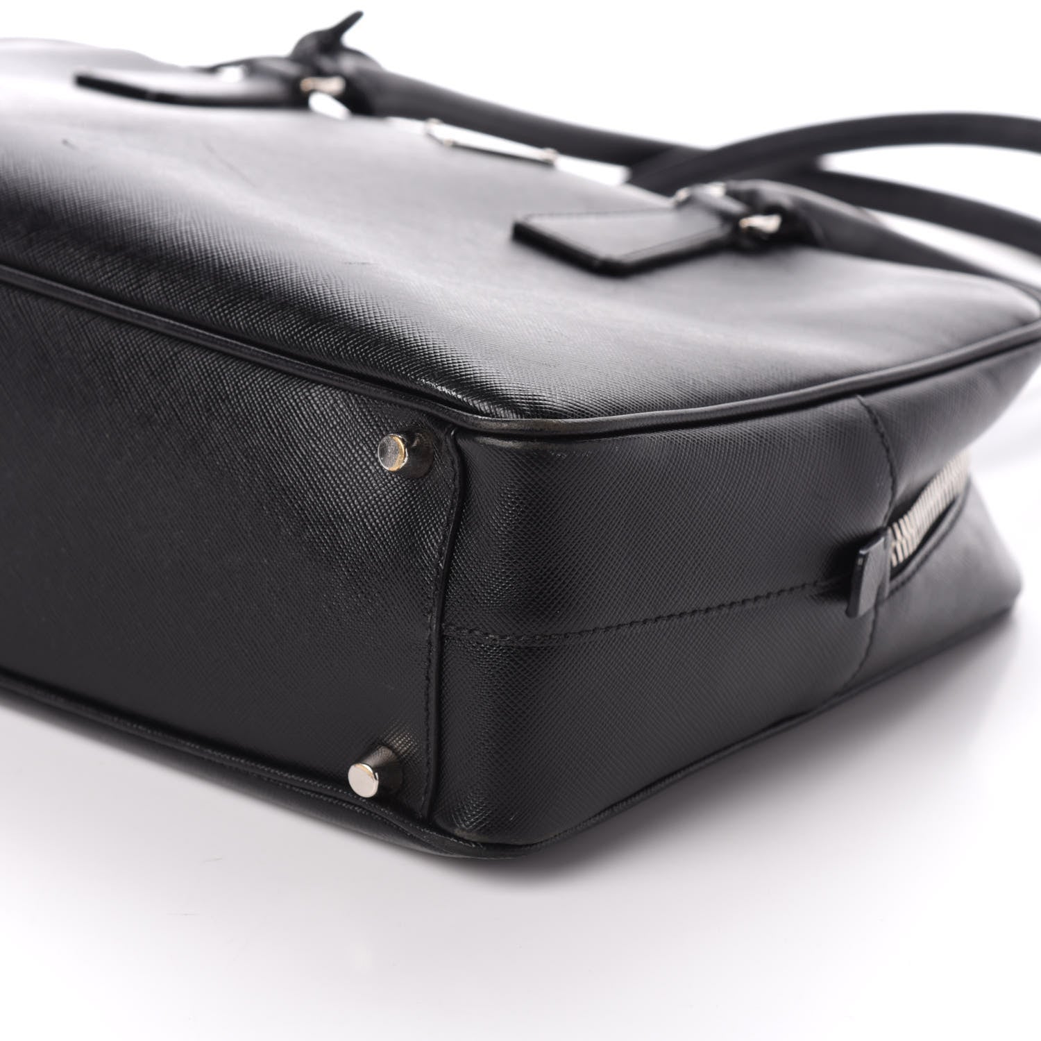 Prada Saffiano Lux Bowler Black 9 of 10