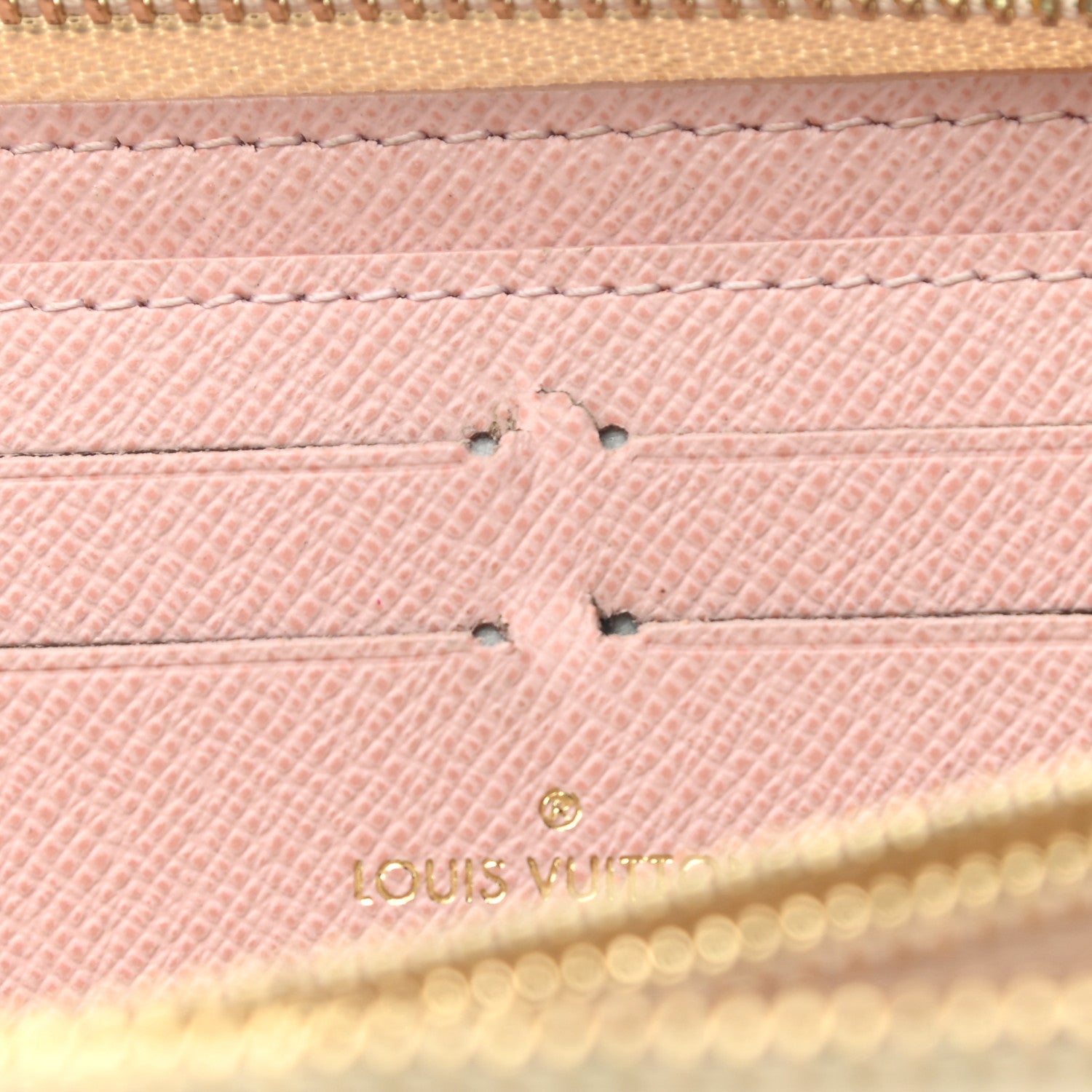 Louis Vuitton Damier Azur Clemence Wallet Rose Ballerine 7 of 8