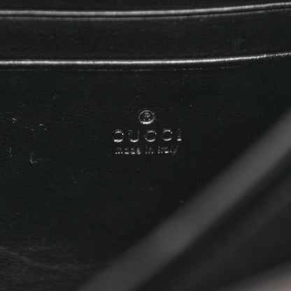 Gucci Calfskin Matelasse GG Marmont Chain Wallet Black 6 of 13