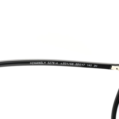 Chanel Acetate Round Sunglasses 5278 Black 5 of 8