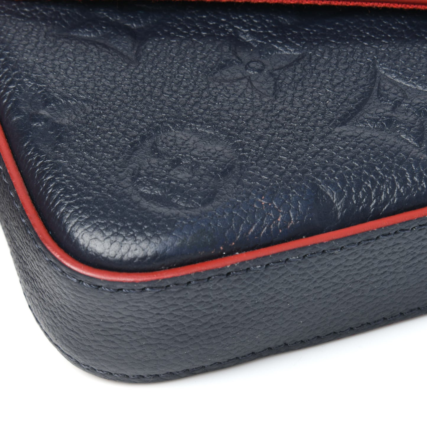 Empreinte Pochette Felicie Chain Wallet Marine Rouge