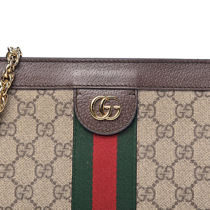 Gucci GG Supreme Monogram Web Small Ophidia Chain Shoulder Bag Brown 13 of 13