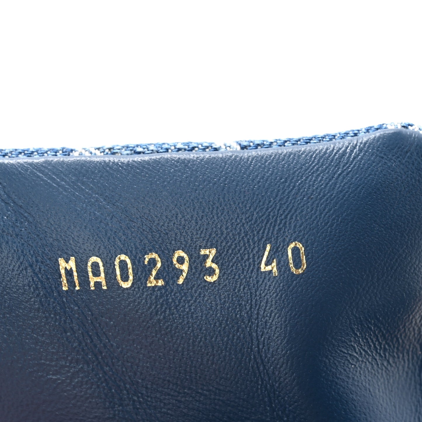 Monogram Denim LV Pool Pillow Flat Comfort Mule 40 Blue