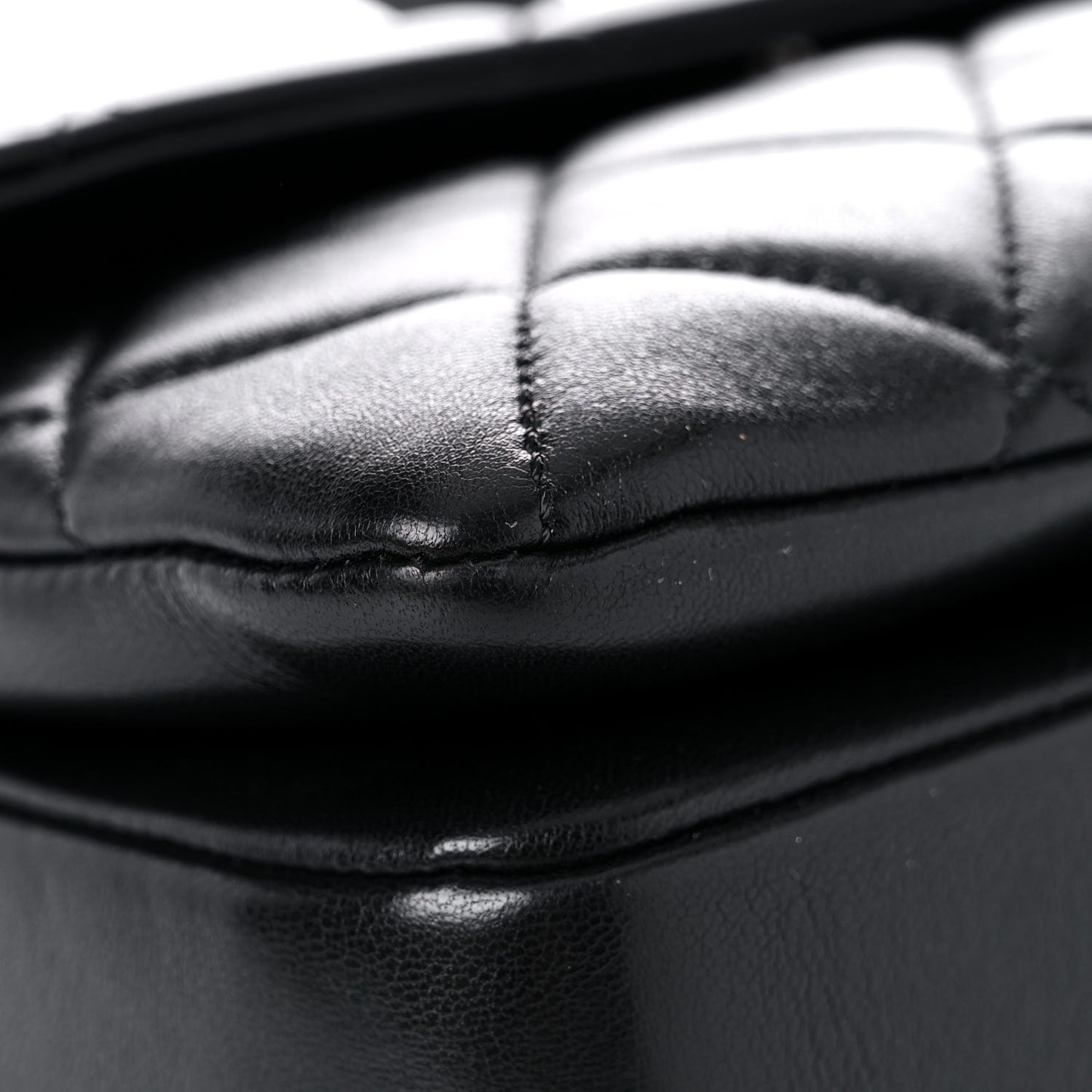 Lambskin Quilted Small Trendy CC Dual Handle Flap Bag Black