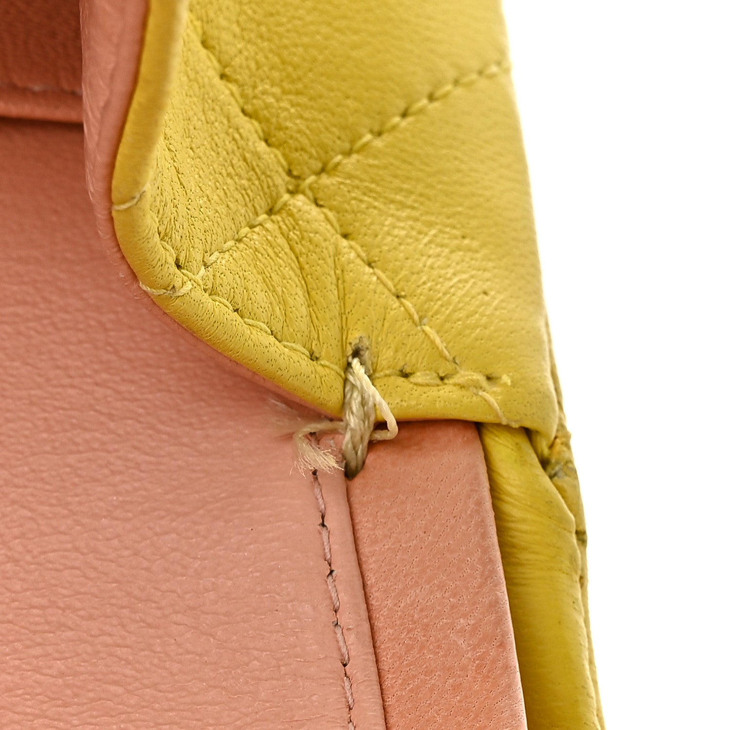 Chanel Lambskin Quilted Medium Double Flap Yellow Pink 12 of 16