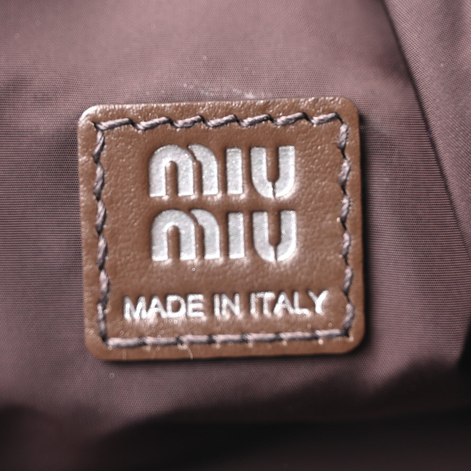 Miu Miu Fabric Crochet Mini Spirit Bag Cacao Celeste 5 of 9