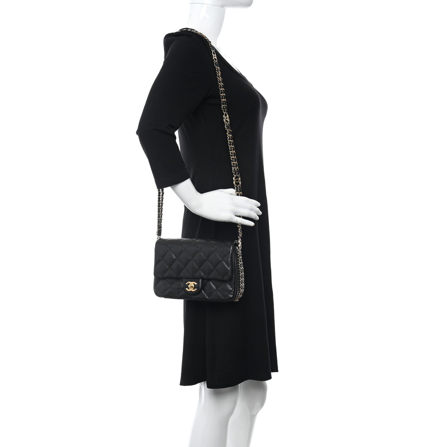 Chanel Caviar Quilted Mini CC You Flap Black 2 of 10