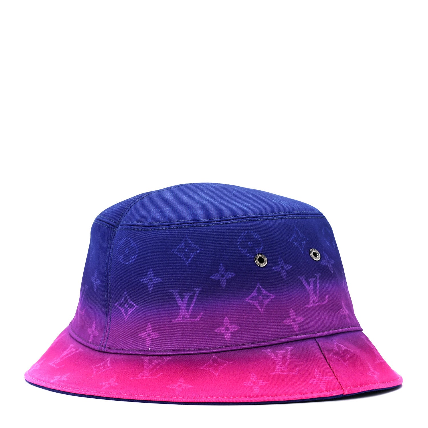 Louis Vuitton Monogram Illusion Reversible Bucket Hat Pink Purple 1 of 15