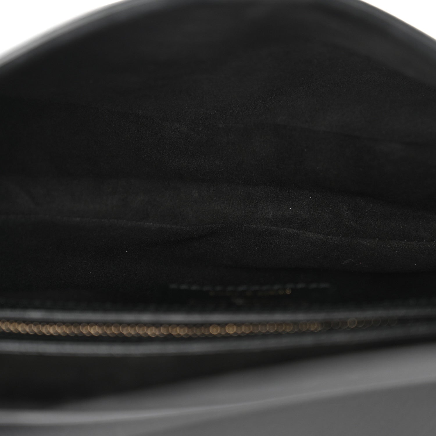 Christian Dior Grained Calfskin Saddle Bag With Strap Black 5 of 10
