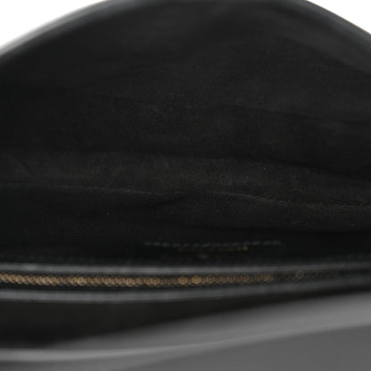 Christian Dior Grained Calfskin Saddle Bag With Strap Black 5 of 10