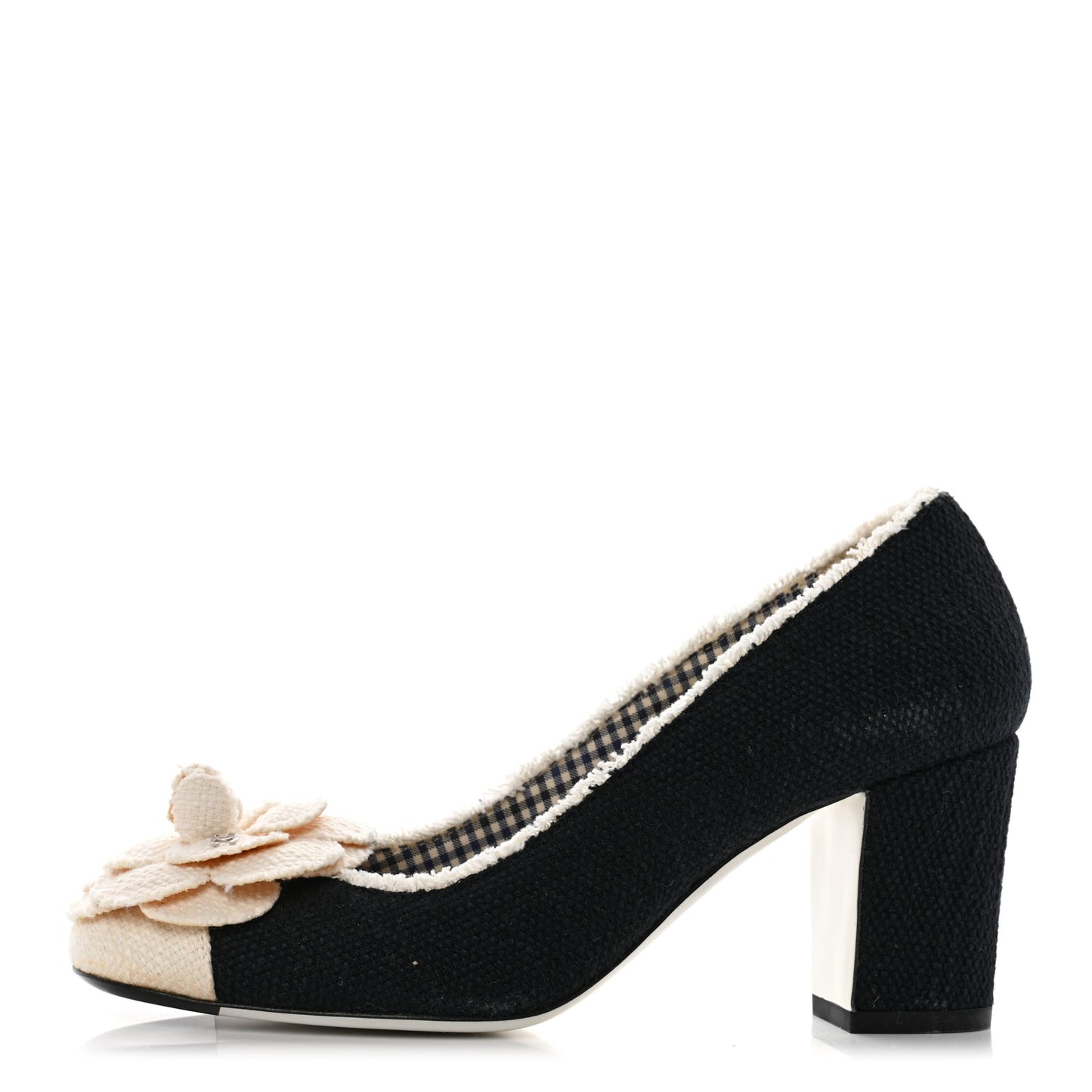 Tweed Escarpins Camellia CC Pumps 37.5 Navy White
