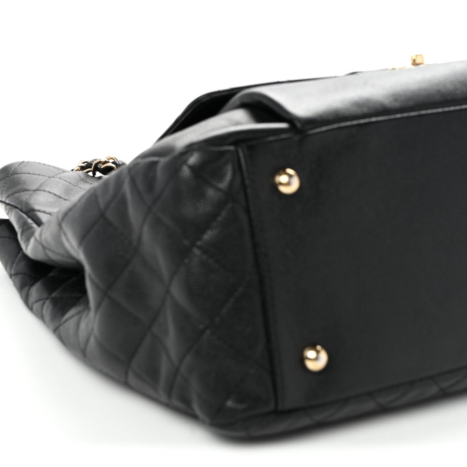 Chanel Caviar Quilted Large Flap Shopping Tote Black 9 of 11