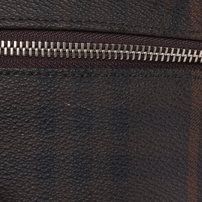 Burberry Smoked Haymarket Check Carry On Travel Bag Chocolate 10 of 10