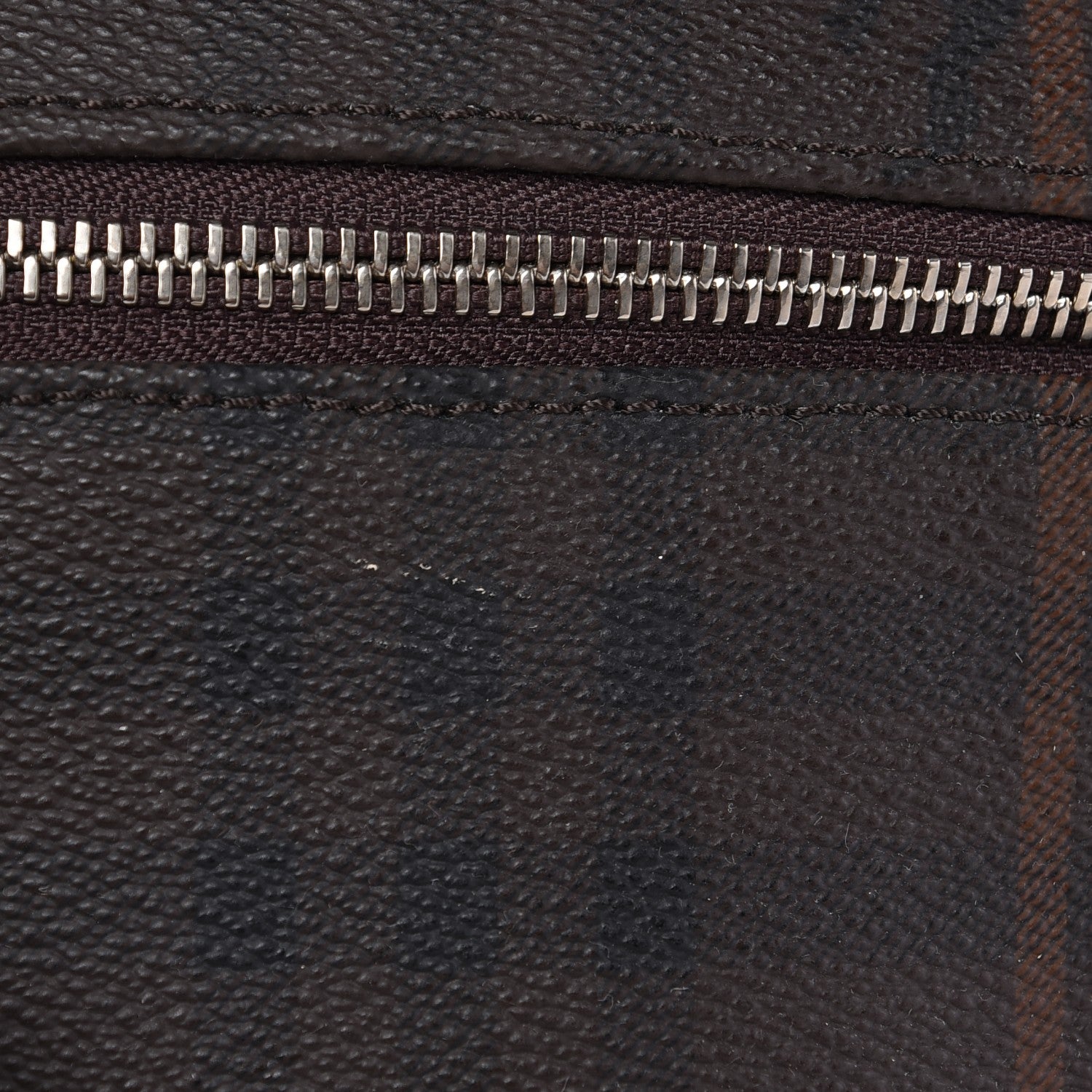 Burberry Smoked Haymarket Check Carry On Travel Bag Chocolate 10 of 17